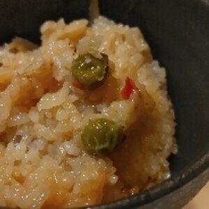 炊飯器で簡単。山菜おこわ